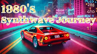 1980's Synthwave Journey | Neon Dreams in Miami Beach