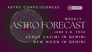 VENUS CAZIMI & NEW MOON IN GEMINI - JUNE 3-9 ASTRO FORECAST - Astro Consciousness by Milly Murillo