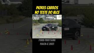 Piores Carros no teste do alce (manobra de esquiva)