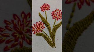 Basic embroidery/romanian stitch/hath ki kadhai #shorts #youtubeshorts