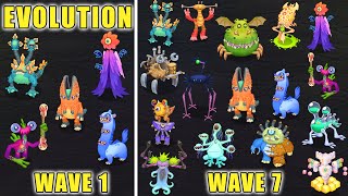 ALL Ethereal Workshop Evolution Wave 1 - Wave 7 | (Full Song Wave 1 - Wave 7) My Singing Monsters