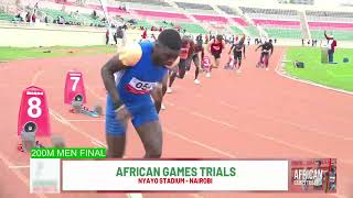 200m Men Final:African Games Trials 2024