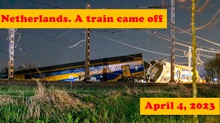 A passenger train derailed in the Netherlands