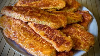 Fried zucchini tastes better than meat! The best zucchini recipe! Delicious and simple!