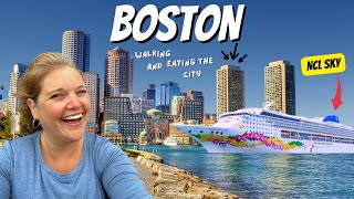 BOSTON in ONE DAY!!  Highlights & Must Do Stops (New England/Canada Cruise)