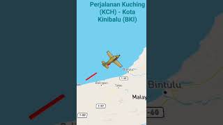 Perjalanan Kuching (KCH) - Kota Kinibalu (BKI) #kuching #kotakinabalu #malaysia