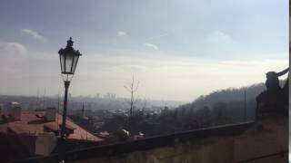 view of prague from by the castle