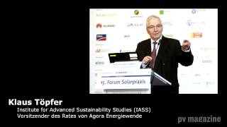 Klaus Töpfer: Energie für neun Milliarden Menschen