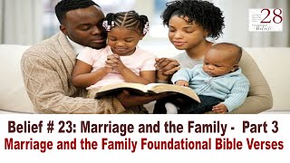 Marriage and the Family Foundational Bible Verses -2