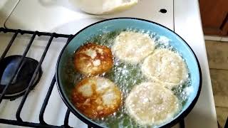 Tortitas de Papa con Queso y brocoli con mantequilla