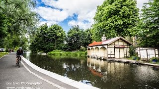 Union Canal, Edinburgh: Joggers, Cyclists and Canoeists (4K Ultra HD)