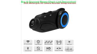 Deal SOMAN Bluetooth Motorcycle Headset HD Camera Vedio Recorder Six Rider Intercom Helmet Bluetoot