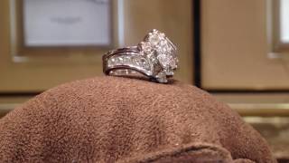 1.50 Carat Marquise & Round Diamond Ring in 14K White Gold