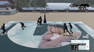 contact windmill put back dunk on NBA 2K23