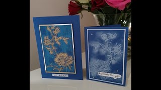 Two ways to use an Embossing Folder #sizzix