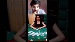 BRO really thinking about it on Live STREAM 😳… #blackjack #onlinepoker #stake #777 #stakecasino