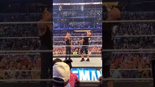 Stone cold gives Stunner to Vince McMahon at WrestleMania 38 #stonecold #vincemcmahon