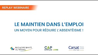 Webinaire - Maintien dans l'emploi - Replay du 23 Juin 2023