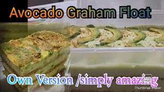 Avocado Graham Float/ Own version/ simply amazing