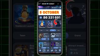 5 OCTOBER Grand Combat Daily Combo | Grand Combat Combo Card Today | Daily Combo Grand Combat