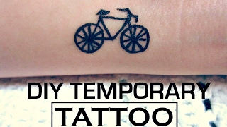 DIY Bicycle Temporary Tattoo