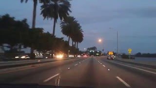 Driving to Miami Beach from Miami