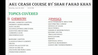 AKU CRASH COURSE STARTS TOMORROW!! DEADLINE APPROACHING!! REGISTER NOW!!