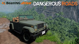 BeamNG.drive - Taking The Hopper On The Worst Road Ever - Dangerous Roads