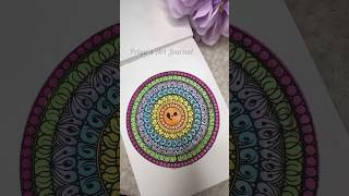 Watercolor Mandala ❤️ - Day 9 Random Mandala art series #watercolor #shorts