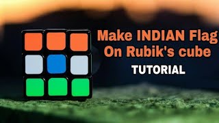 Make INDIA Flag on RUBIK'S Cube | India 75 | How To Solve 3x3 Rubik's Cube Tamil | Independence Day