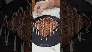 nutella chocolate crepe design || yummy food #shortvideo #chocolatecake #crepe #nutella #shorts