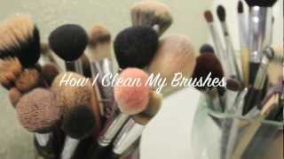 How I Clean My Makeup Brushes♡Spot Clean♡Deep Clean