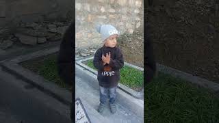 Ameen 🤲 Arshman praying at Dada Abu's grave | 🙏💫✨🤲