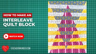 How to make an Interleave triangle  mini quilt