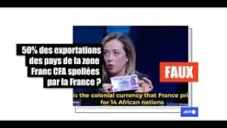 COMMENT LA FRANCE ESCROQUE SA COLONIE PAR LE FRANC CFA ?