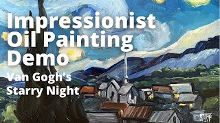 Impressionist Painting Demo - Starry Night