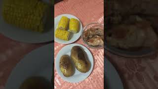 Grilled chicken & Potato + corn #Shorts