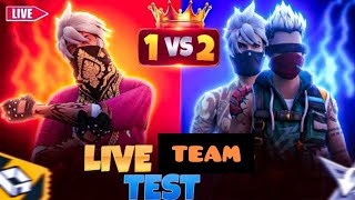 🔴FREE FIRE TEAM 🔥TEST RANDOM PLAYER | FF LIVE TEAM TEST