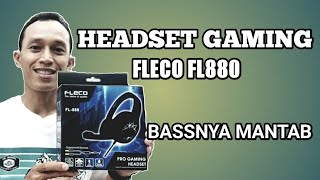 UNBOXING dan review headset gaming fleco FL 880