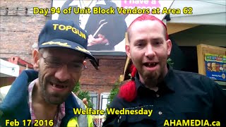 Day 94 of Unit Block Vendors at Area 62 in Vancouver on Feb 17 2016