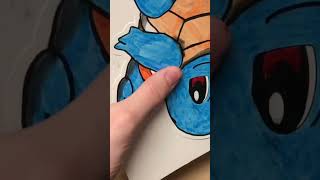 Coloring Squirtle from Pokémon for fun! #asmr #relaxing #satisfying💙