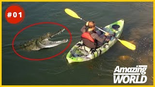 The Dangerous Encounter: Kayaker vs. Crocodile Prank | Part 1