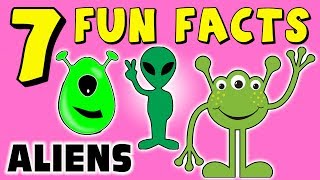 7 FUN FACTS ABOUT ALIENS! ALIEN FACTS FOR KIDS! Space! Mars! Stars! Learning Colors! Sock Puppet!