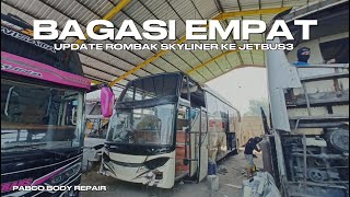 UPDATE PENGERJAAN BUS ISTIMEWA BAGASI EMPAT | PABCO BODY REPAIR MALANG