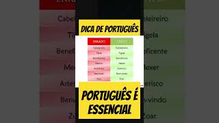 DICAS DE PORTUGUÊS #português #gramatica #dicasdeortografia #ortografia #escritacorreta #português