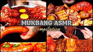 Mukbang ASMR Compilation Eating Seafood Boil Spicy Seafood | Fried Chicken | Yosii ASMR