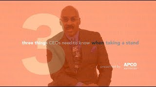 Three Things CEOs Need to Know When Taking a Stand