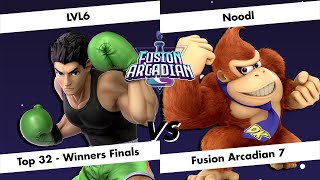 Fusion Arcadian # 7 - LVL6 (Little Mac) vs Noodl (Donkey Kong) - Winners Final