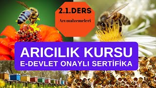 Arıcılık Ders 2.1 Arıcılık malzemeleri