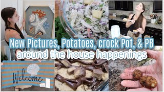 New Pictures, Potatoes, Crock Pot, PB Brownies, & Summer Dinner Idea! Front Porch Touch, Around The